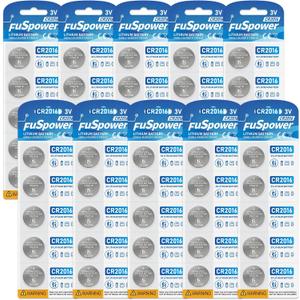 CR2016 Battery CR 2016 3V Lithium Batteries 2016 Coin Cell Battery for Keyless Remote Dogs Collar Garage Door Opener 50pcs