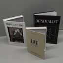 3Pcs Decorative Books for Home Dcor, Aesthetic Fake/Faux Book Storage Boxes for Coffee Table, Bookshelf or Mantle Decor