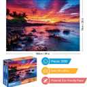 2000 Piece Jigsaw Puzzle for Adults Maui Island Sunset Over Pacific Ocean, Challenging & Relaxing Puzzle Game, Glossy Recycled Paper, Great for Mindful Play & Gift (39 x 28 in)