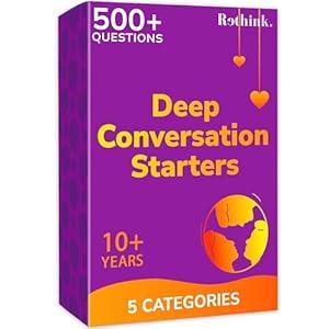 QUOKKA Conversation Cards Game - Universal Edition| 500 Questions | Original Version | Share Thoughts - Fun Talking Board Game for Family Night