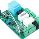 CO-Z AC Sliding Gate Opener Circuit Board, Sliding Gate Motor and Accessories Main Electronic Control Board, Replacement Gate Operator Logic Board, and Included 433.92MHz Remote Control