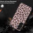 LETO for Samsung Galaxy A15 5G Wallet Case - Flip Folio Leather Kickstand - Credit Card Holder - Fashionable Flower Designs - Protective Phone Cover for Women and Girls - 6.5" - Pink Leopard