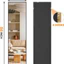 TRAHOME Full Length Floor Mirror 56"x15", Standing Mirror with Aluminum Frame, Large Body Mirror for Bedroom, Living Room and Bathroom, Black