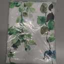 Watercolor Green Leaves Window Valance for Bedroom Living Room, Spring Summer Leaf Vine Plant Curtains Valanes for Windows, 3" Rod Pocket Window Treatment for Home Decorations, 54 x 18 Inch, 1 Pcs