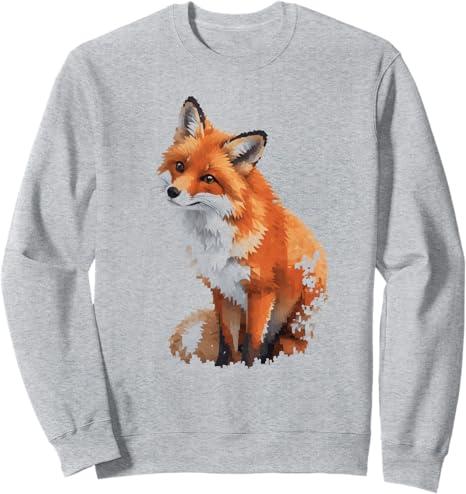 Fox Lover Tee Wild Nature Sweatshirt Size M