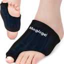 Magic Gel Foot Ice Pack Wrap & Toe Wrap for Gout Relief, Bunion, Plantar Fasciitis, Turf Toe, Broken Toe, Swelling, Foot & Toe Pain Relief, Hot & Cold Gel Therapy, Reusable Compression Support