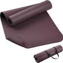 KEEP Extra Thick NBR Yoga Mat for Women & Men, 10mm Thick, 72x24 Large Exercise Mat with Non-Slip Workout Mat for Yoga, Pilates, Stretching, Meditation  Wide & Cushioned Fitness Mat (purple)