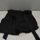 GOBLES Women's Summer Casual High Waist Zipper Closure Shorts with Pockets, Small