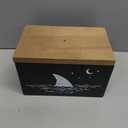 Tampon Holder for Bathroom,Black Feminine Product Organizer,Girl Stuff Box for Bathroom,Pad and Tampon Organizer for Bathroom,Pad Holder for Bathroom,Shark Week Bathroom Organizer,Bathroom Accessories