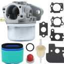 790120 Carburetor for B&S 694202 693909 692648 499617 AM134697 Carb Replace for John Deere SP6213 21-inch Walk Behind Lawn Mower Tune Up Kit (with air filter)