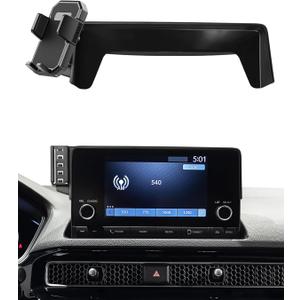 PZK Car Phone Mount for Honda Civic 2022 2023 2024 2025 2026 Accessories 11th Gen Civic 7/9-Inch Screen 360 Rotation Auto Lock Car Phone Holder with Storage Box Not Affect Air Vent Phone Cradles