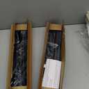 Curtain Rods 2 Pack 5/8 inch Black Curtain Rods for Windows 30 to 88 Inch with Brackets Easy to Install for Bedroom Living room Kitchen