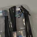 12 Pcs IO Replacement Heads Compatible with Oral B IO 2/3/4/5/6/7/8/9/10/Deep Clean Series Electric Toothbrushes, Toothbrush Heads with Medium Bristles Compatible with Oral B IO (Black)