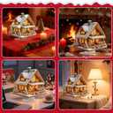 Mokvtz DIY 5D Tabletop Diamond Art Painting Kit, House DIY Diamond Art Painting Desktop Ornament, House Shaped Rhinestone Desk Placement Ornament, Home Office Stand Up Gem Painting Craft Kit, Gift