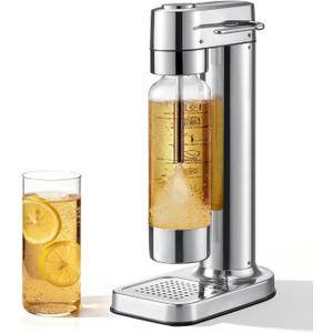 Sparkling Water Maker, Soda Maker with 1L PET Carbonating Bottle, Large