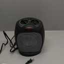 Amazon Basics Oscillating Ceramic Space Heater, Portable Fast Heating Indoor Solution, With Overheat and Tip-Over Protection, Thermostat, 1500W, 7.52"D x 6.34"W x 9.45"H, Black