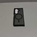 Hensinple for Samsung Galaxy Z Fold 7 Case Magnetic,Z Fold 7 Case [Compatible with MagSafe] Translucent Matte Military Grade Drop Proof Protection Shockproof Hard PC Rugged Phone Cover(Black)