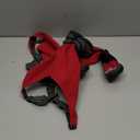 Idepet Dog Suspender Boots, Tall Dog Boots Anti-Slip & Fall Waterproof Shoes Leggings, Adjustable Suspender Boots for Winter Snow Rain Hiking Paws Protector (Red, 4)