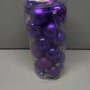 Emopeak 24Pcs Christmas Balls Ornaments for Xmas Christmas Tree - Shatterproof Christmas Tree Decorations Large Hanging Ball for Holiday Wedding Party Decoration (Purple, 2.5"-6.2CM)