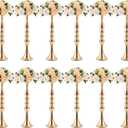 Didaey 12 Pcs Gold Wedding Centerpiece Stand Metal Flower Arrangements Holder Tall Centerpiece for Table Gold Vase Flower Stand for Wedding Reception Event Party Hotel Home Decor(20 Inches)