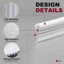 196 Wedge-Shape Window Weather Stripping Door Seal Strip,Self-Adhesive Foam Soundproofing Frame Winter Insulation for Front Exterior Door,Noise Cancelling Window Inserts,White (16.5 Ft (196 in))