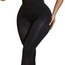 Unitard Jumpsuits for Women Tummy Control Capri Bodysuits Cropped Yoga Body Suit Compression Jumpsuits (Small, Black)