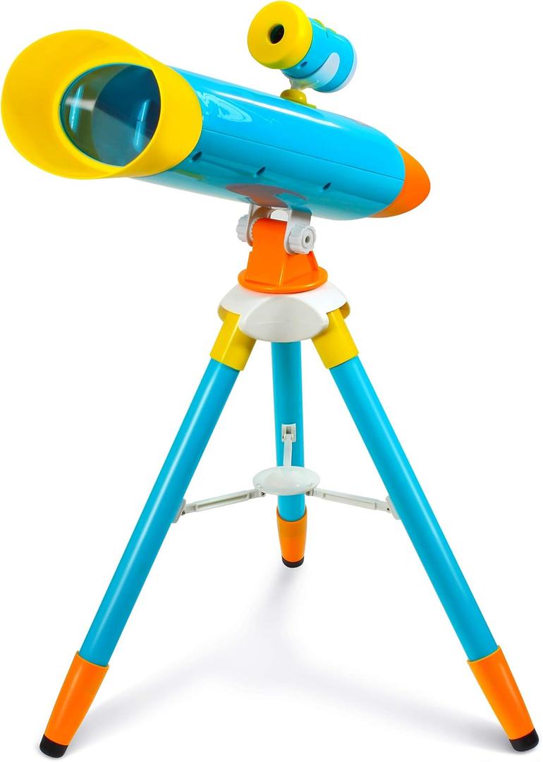 Little Experimenter Projector Telescope for Kids, Children's Telescopes & 24 Space Images, Educational Book Incl, STEM Activity Science Toys, Learning Gifts for Boys & Girls Ages 3 4 5 6-12 Year Old