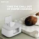 Jool Baby TinyBums Baby Wipe Warmer & Dispenser with LED Changing Light & On/Off Switch (Gray)