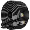 Cat 6 Ethernet Cable 100 ft, Indoor/Outdoor High Speed 10Gbps Internet Cable, 26awg UTP Black RJ45 LAN Patch Cables, Ethernet Cord Suitable for Games, Computers, Televisions, Routers, Printers