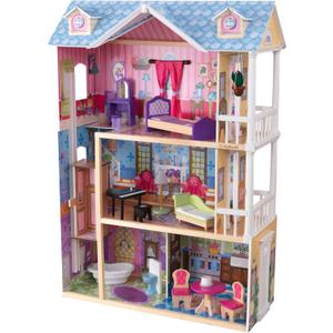 KidKraft My Dreamy Wooden Dollhouse with Lights and Sounds, Elevator and 14 Accessories, Gift for Ages 3+