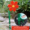 2 x Crazy Daisy Sprinkler Crazy Dancing Flower Water Sprinklers Funny Sun Flower Dancing Daisy Lawn Sprinkler for Yard Watering Dogs Playing Red Garden Sprinklers