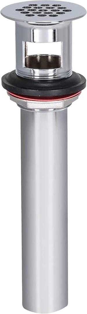 EZ-FLO 1-1/4 Inch x 8 Inch Replacement Bathroom Sink Grid Strainer, Chrome Plated, 35072