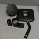 Moen Genta LX Matte Black Pressure Balancing Modern Shower Set with Showerhead Lever Handle, and Tub Spout, Posi-Temp Valve Required, T2473EPBL