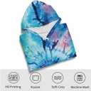 Creative Tie Dye Pattern Hoodies Colorful Hoodies Sweatshirt Pullover (L)