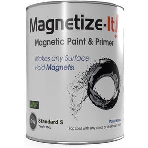 Magnetic Paint & Primer (Water Based) - Standard "S" Yield 16oz (MISTD-1998)