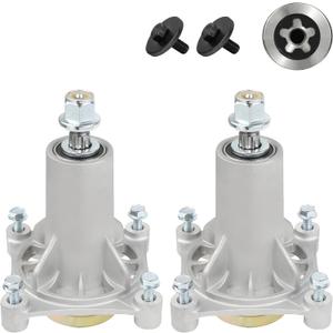 2 Pack 187292 192870 532187281 532187292 567253301 587819701 yth22v46 yth24v48 Spindle 187292 Mandrel Assembly 42" 46" 48" 54" Mower Deck Spindle Compatible with Husqvarna Craftsman Ariens Poulan Pro