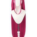 Pink Wig Synthetic Mardi Gras Long Wig – 37-Inch Dance Costume for Halloween Parties, Stage Performances & Themed Events (Pink)