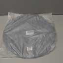 Enaskv Round Placemats Set of 6, Faux Leather Heat Resistant Place Mats Reversible Waterproof Oil-Proof Non-Slip Wipeable Mat for Kitchen Dining Table Indoor Outdoor, Sky Blue