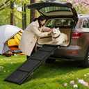 Garvee 20" Extra Wide Folding Dog Ramp for Car, 63" Long Heavy Duty Non-Slip Portable Pet Ramp, Large Dogs Up to 250 lbs, Outdoor & Indoor Use