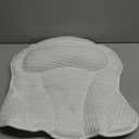 Bath Pillow Bathtub Pillow, Luxury Bath Pillow for Neck and Back Support-with Comfortable 5D Breathable Cotton and Non-Slip Suction Cup Bathtub Accessories - Spa Bath for Women Bath Pillows for tub (White)