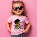 Funny Juneteenth Shirts for Todder Boys Girls Kids, African American History Shirts 1865 Peace Love Tees 2-8T (Yellow)