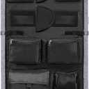 NEXT STATION Gun Safe Door Organizer, Gun Safe Door Panel Organizer with Removable Pistol Holders Mag Pouch, Adjustable Width Fit Panel 18.5 to 23 inches, Gun Safes Accessories Storage(18W*46.5H inch)