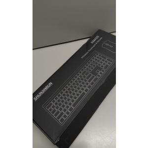 Wireless Keyboard and Mouse Combo, Silent FullSize Computer Keyboard with Calculator Button, 2400 DPI Mice, Quiet Click, Slim Cordless USB Set for Laptop PC Windows Mac  Black