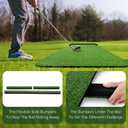 Wekin Golf Putting Green Mat Indoor,3x10ft Thickening Outdoor Portable Golf Game Set Training Turf with Side Border,Movable Cup for Home Backyard Office