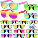 GIFTINBOX 16Pack Neon Kids Sunglasses Bulk Party Favors for Boys & Girls, UV400 Protection, Pool Beach Party Favors, Great Gift for Birthday Party