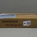 SPACELEAD Slim Storage Cart 3 Tier,Bathroom Organizer Rolling Utility,Mobile Shelving Unit Slide Out for Office, Kitchen, Laundry Room & Narrow Places,Gray