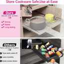 Pull Out Cabinet Organizer, Heavy Duty Steel Metal Roll Out Shelves for Kitchen Cabinets, Adjustable Cabinet Pull Out Shelves For Cabinets Capacity Heavy Duty Caddy, 23~39.8"W x 22.5"D. 2Pack