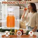 AuroTrends 2 oz Glass Bottles with Lids 16 Pack, Leak-Proof Ginger Shot Bottles with Caps (White), Ideal for Protein Powder, Juice, Samples, Whiskey(Dishwasher Safe & Refrigerator Safe Only)