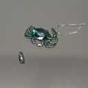 Gallerie II Iridescent Blue Crab Ornament Coastal Beach Gift Beach house Christmas Xmas Ornament Multi