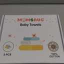 Muslin Hooded Baby Bath Towel Set 3 Pack, Muslin Cotton Baby Towels with Hood for Newborn, Baby Beach Towels for Boy, Girl, Babies, Infant, Toddler and Kids (35 X 35 Inch)(Light Green + Pink + Yellow)